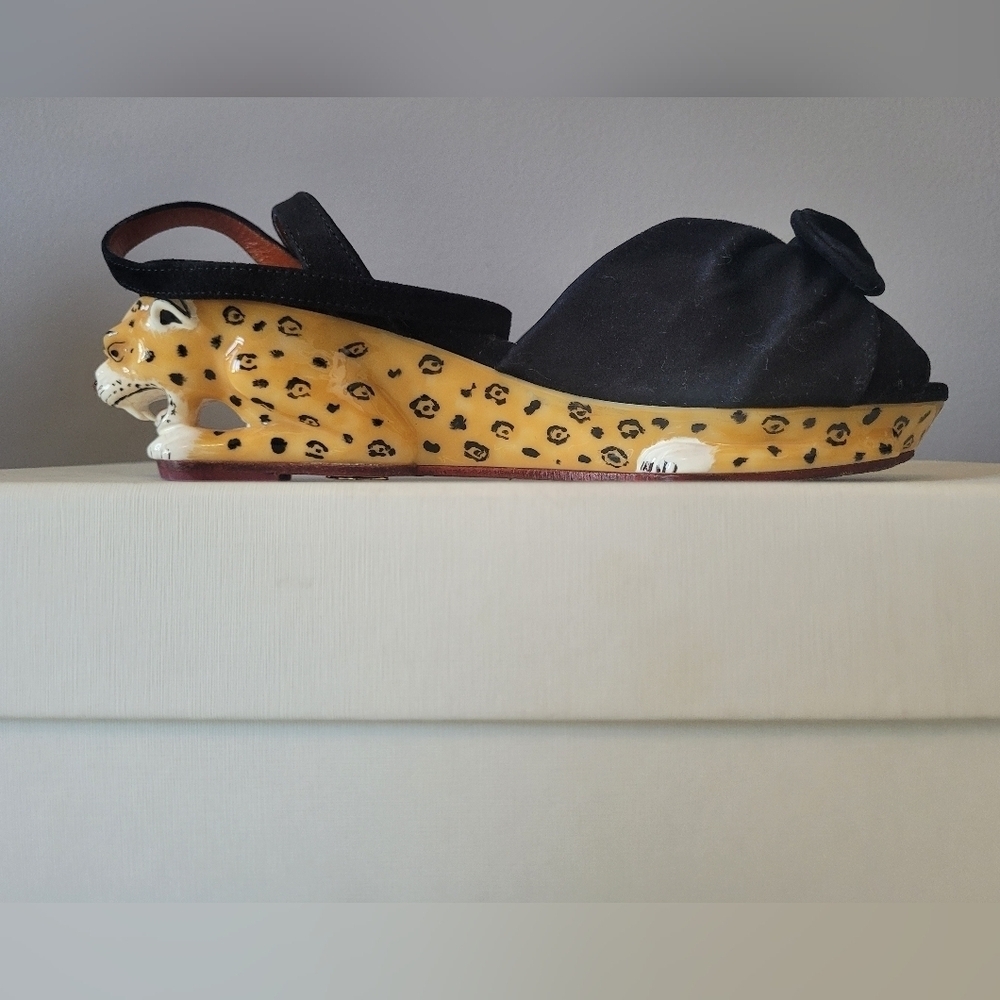 Charlotte Olympia Panthera Wedges, VGUC, Size 5.5 - Picture 6 of 13